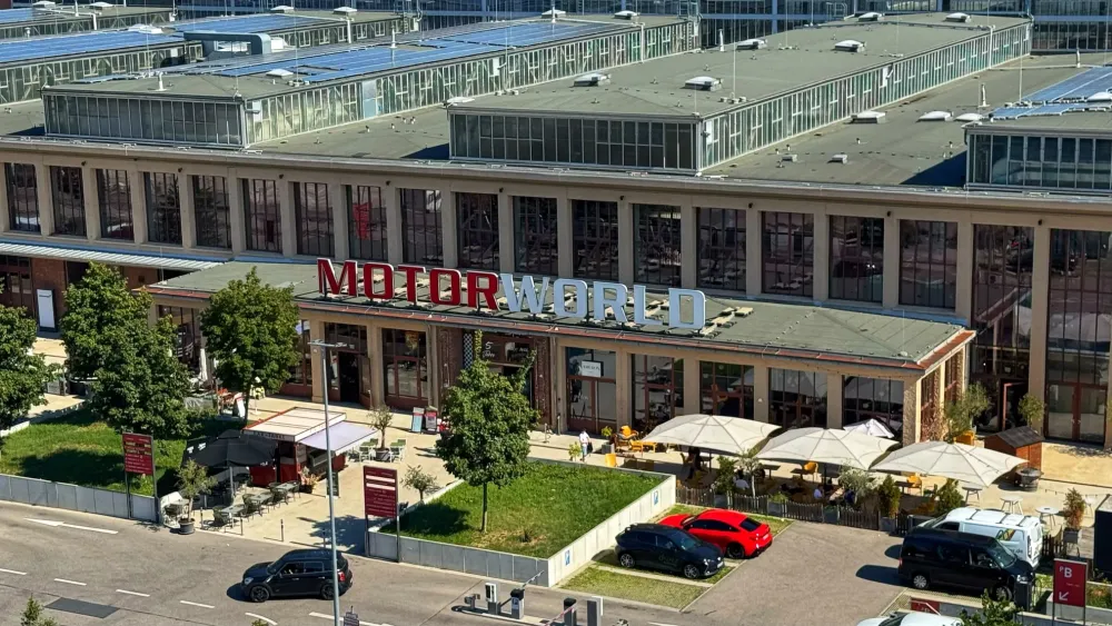 Main entrance of the MOTORWORLD München